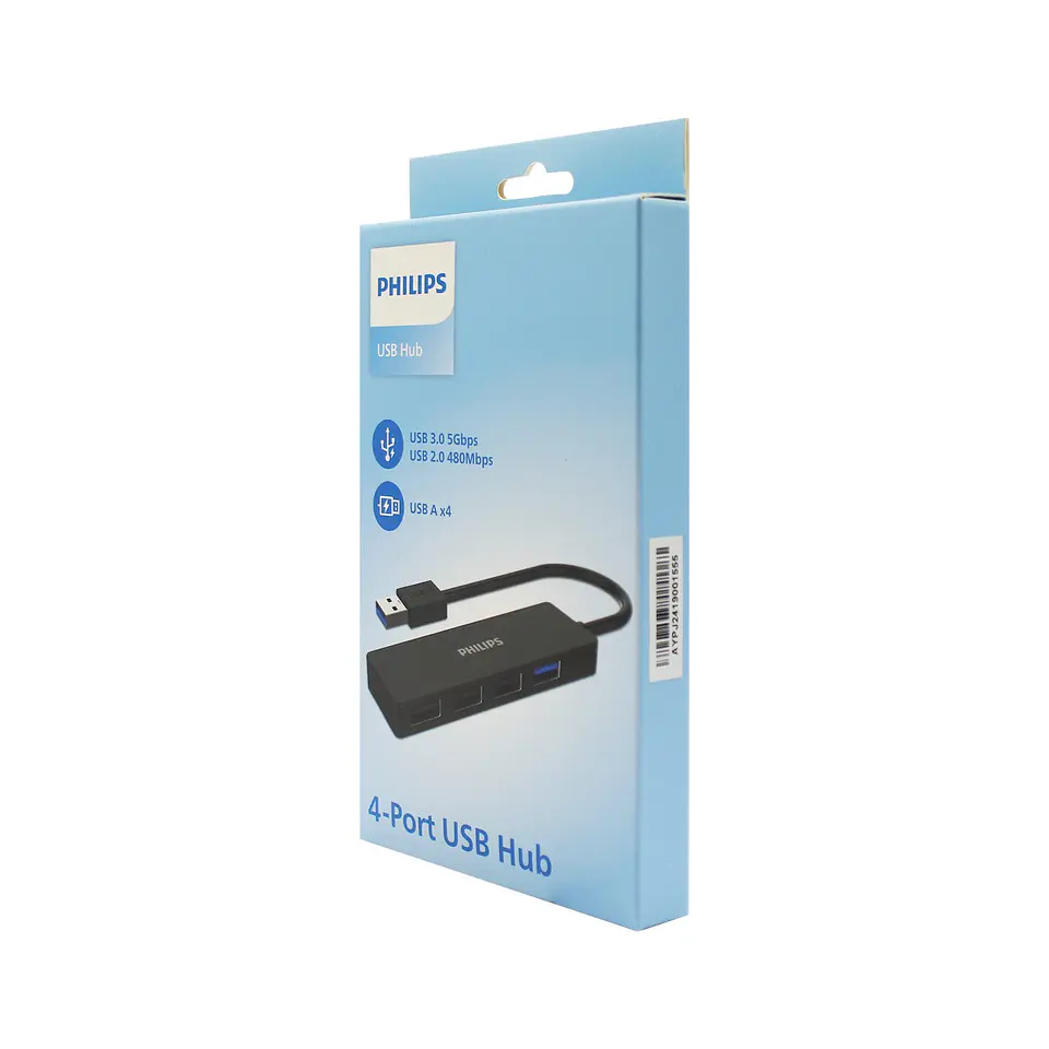 Hub Philips SWR1704/70 con 4 puertos USB-A negro 2