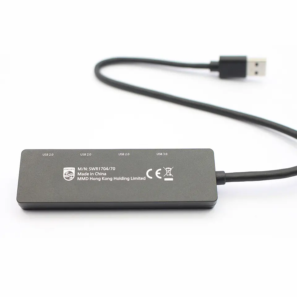 Hub Philips SWR1704/70 con 4 puertos USB-A negro 5