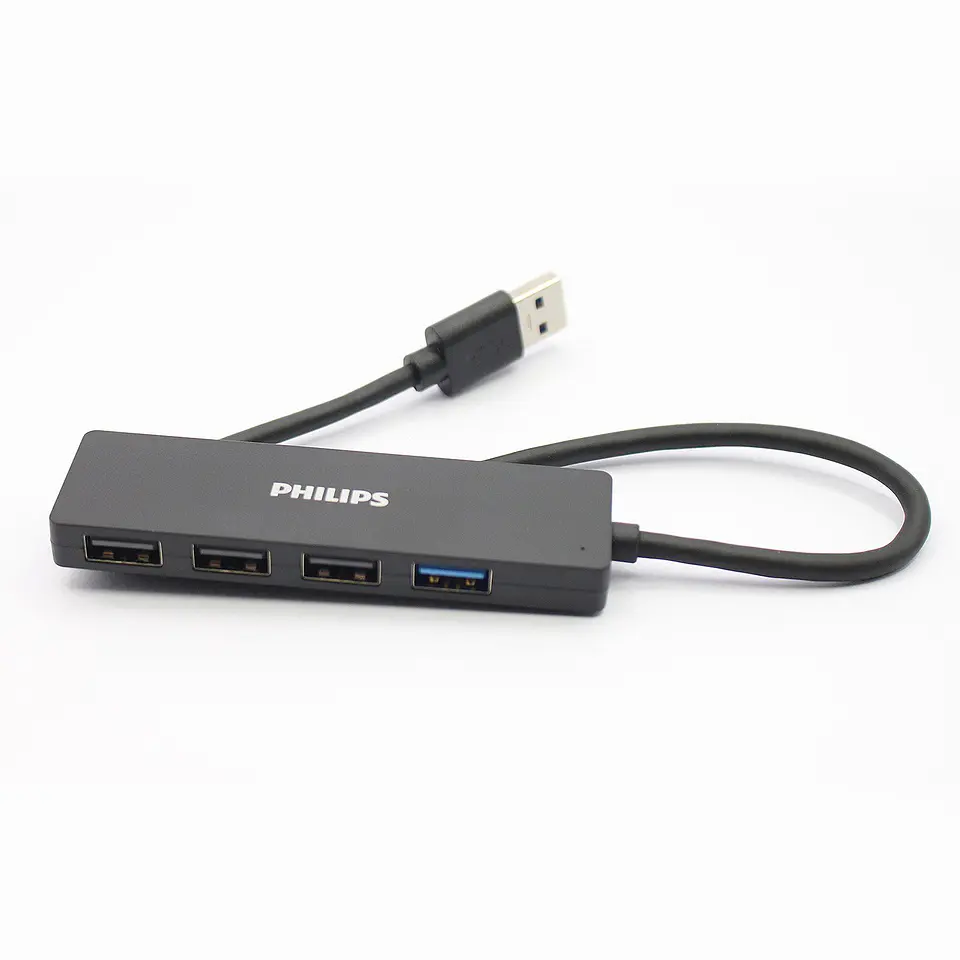 Hub Philips SWR1704/70 con 4 puertos USB-A negro 7