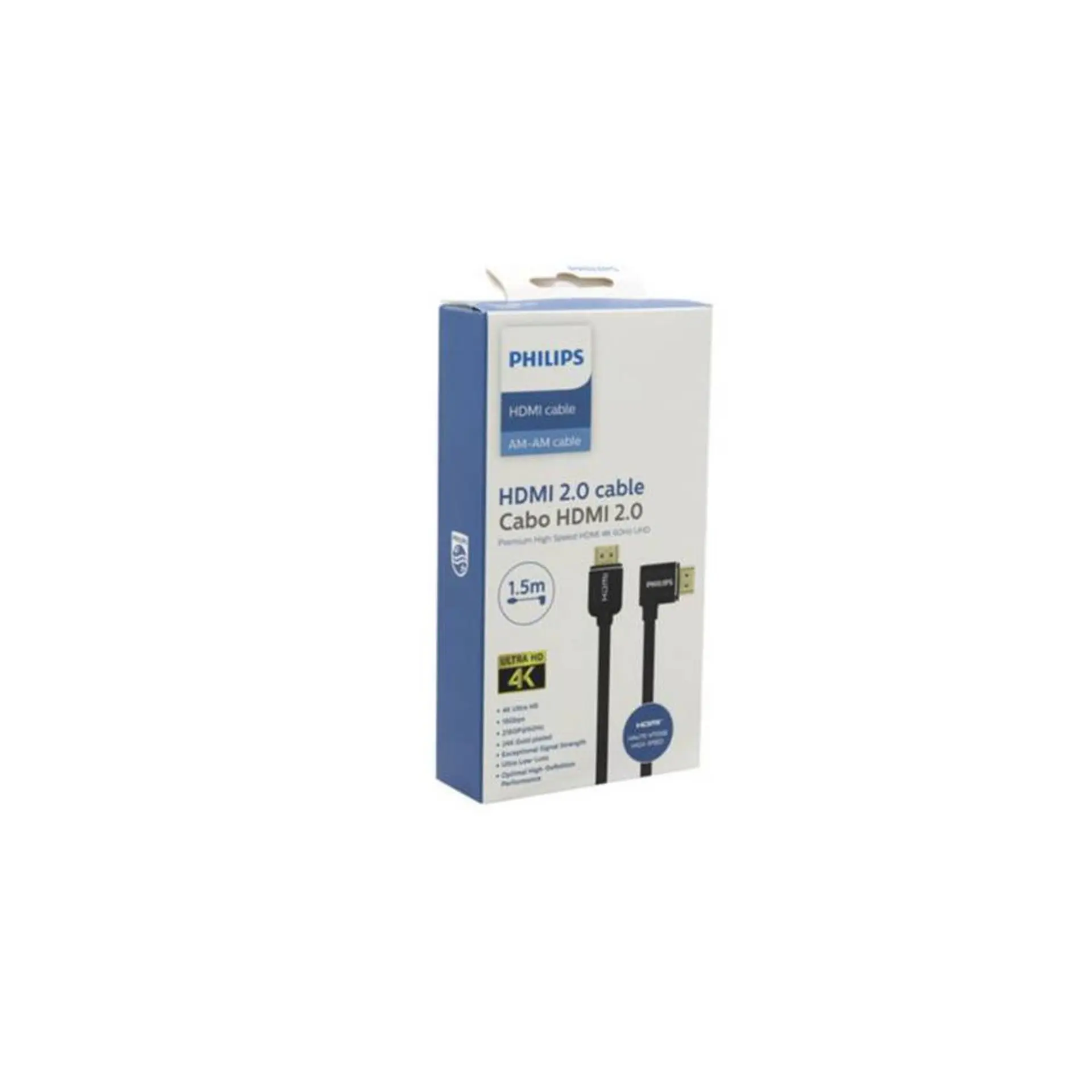 Cable HDMI Philips de 1,5 metros con conector en 90° 1