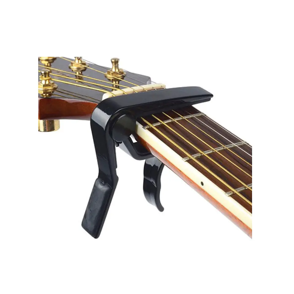 Capotraste Hendrix HX0038 de aluminio negro para guitarra 2