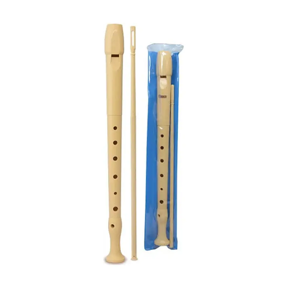 Flauta dulce Hendrix crema con funda y varilla de limpieza 1