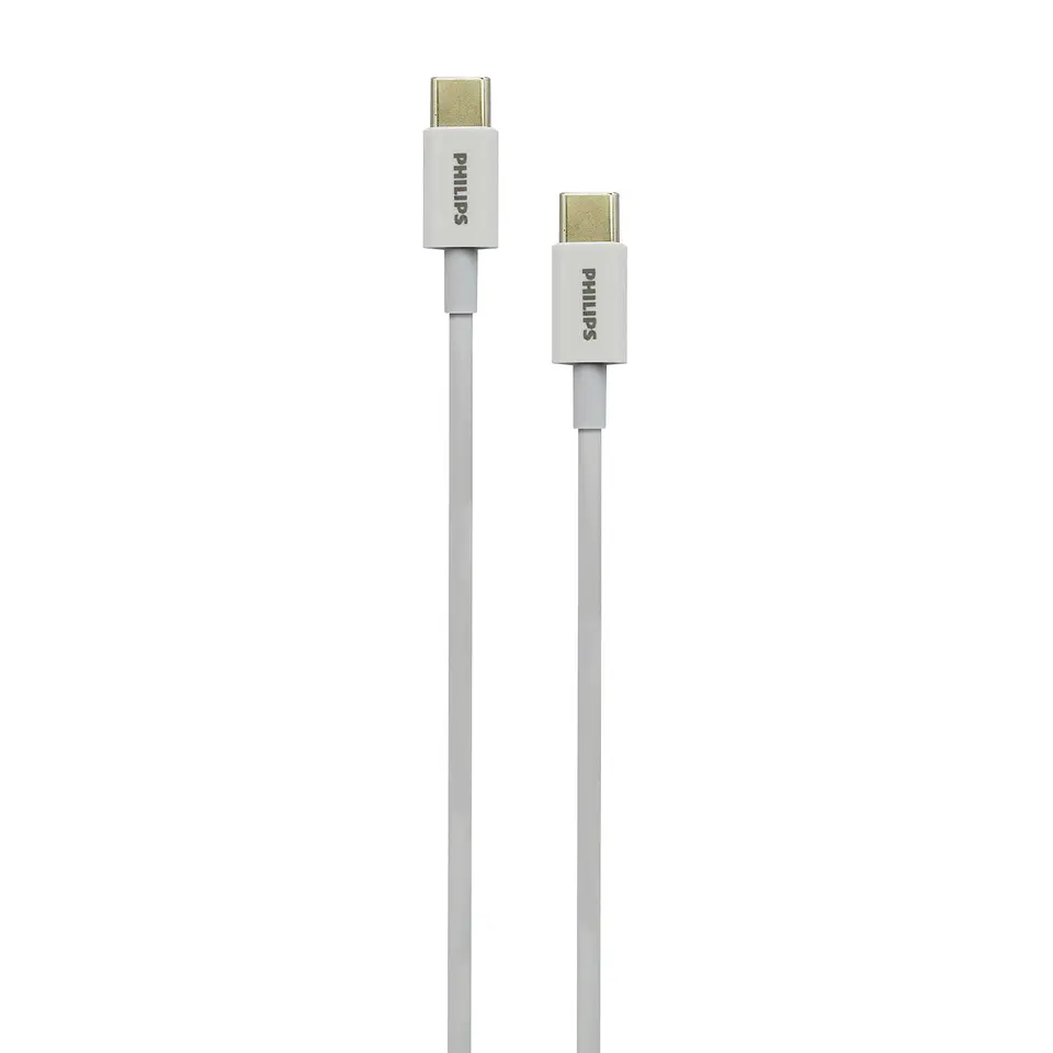 Cable USB-C a USB-C Philips DLC2041C/70 blanco 1 m 4