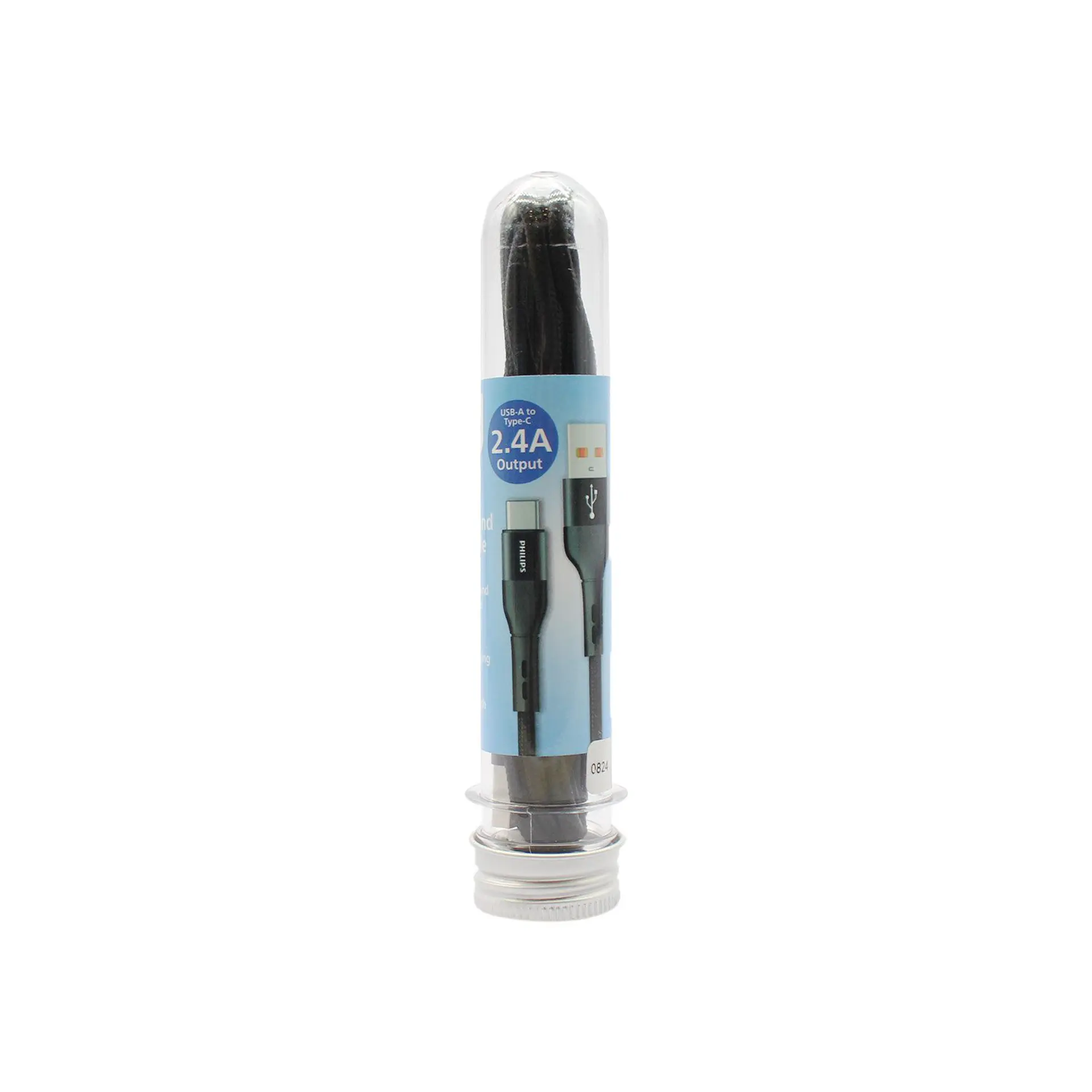 Cable USB-A a USB-C Philips DLC4141A/70 negro 1 m 2