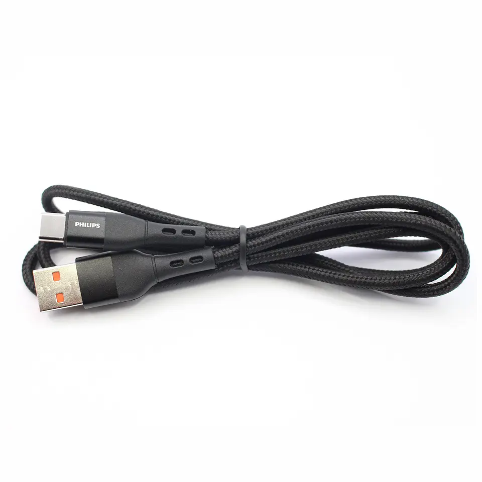 Cable USB-A a USB-C Philips DLC4141A/70 negro 1 m 7