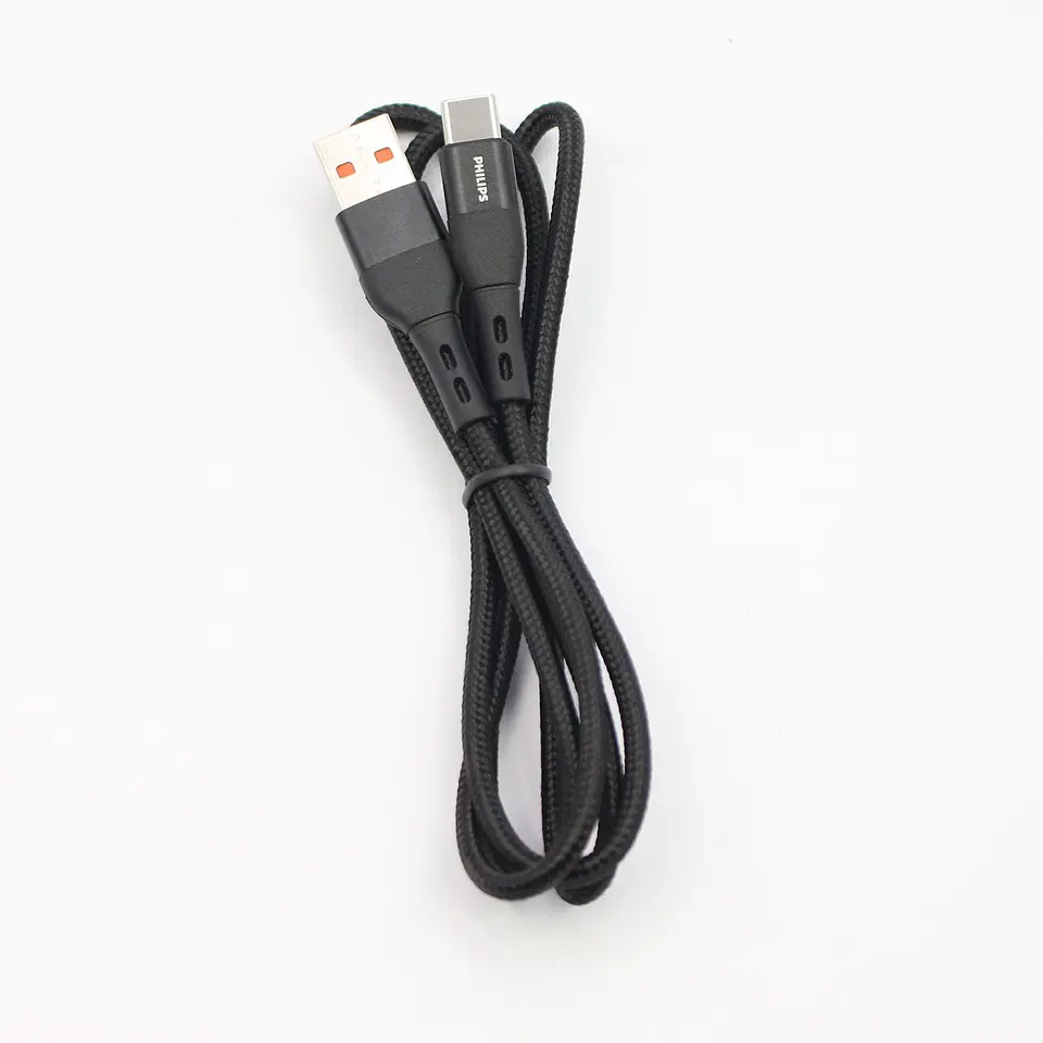 Cable USB-A a USB-C Philips DLC4141A/70 negro 1 m 8