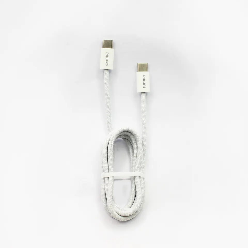 Cable USB-C a USB-C Philips DLC5051CW/70 blanco 1 m 2
