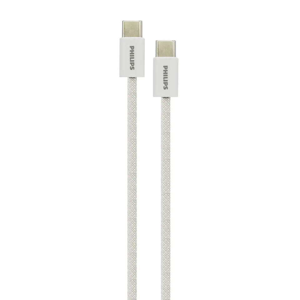Cable USB-C a USB-C Philips DLC5051CW/70 blanco 1 m 5