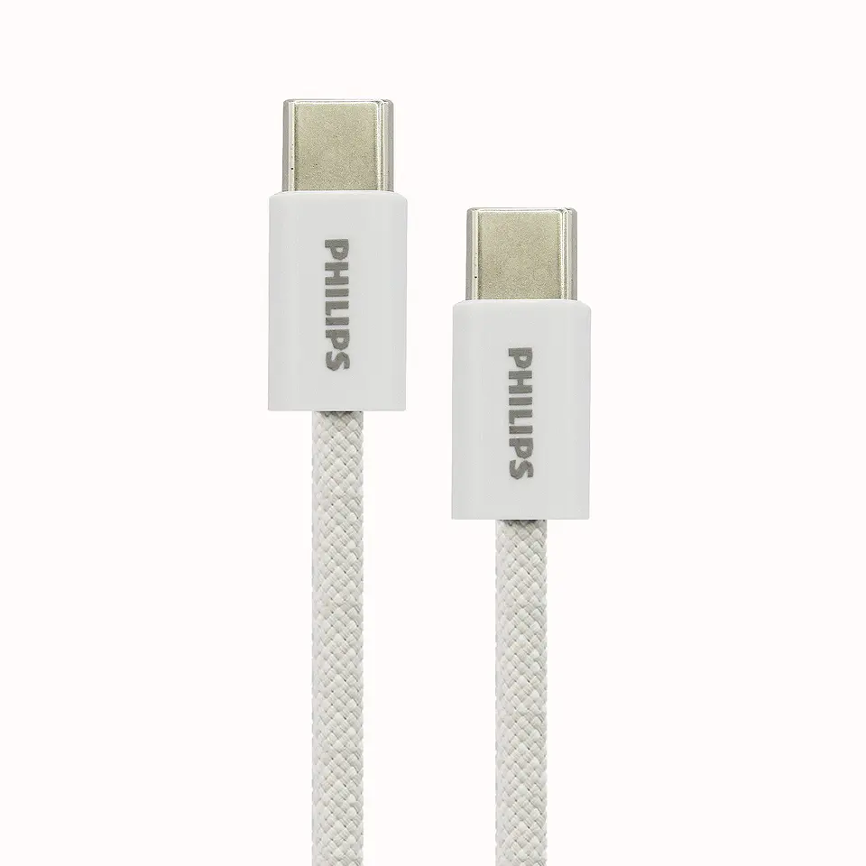 Cable USB-C a USB-C Philips DLC5051CW/70 blanco 1 m 6