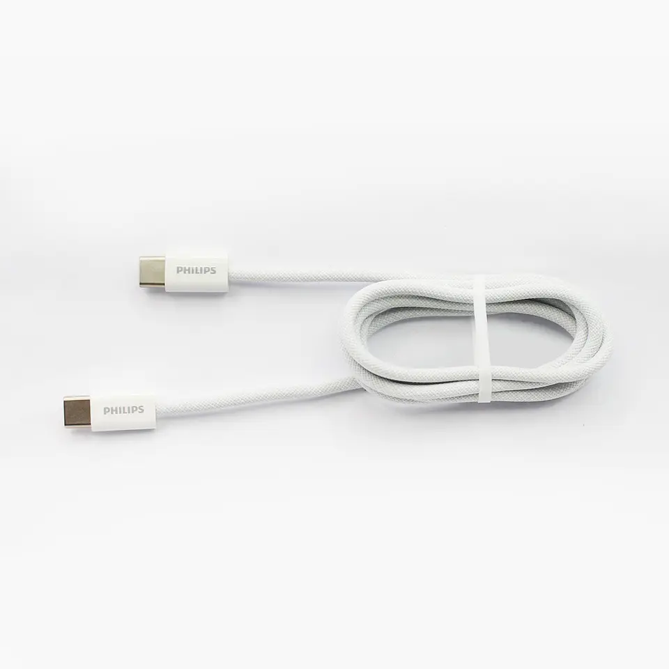 Cable USB-C a USB-C Philips DLC5051CW/70 blanco 1 m 7