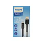 Cable USB-A a USB-C Philips DLC4041A/70 negro 1 m - Miniatura 1