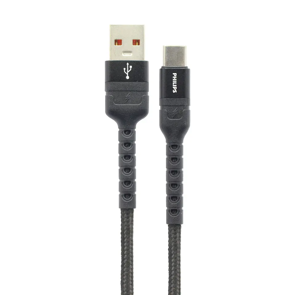 Cable USB-A a USB-C Philips DLC4041A/70 negro 1 m 4