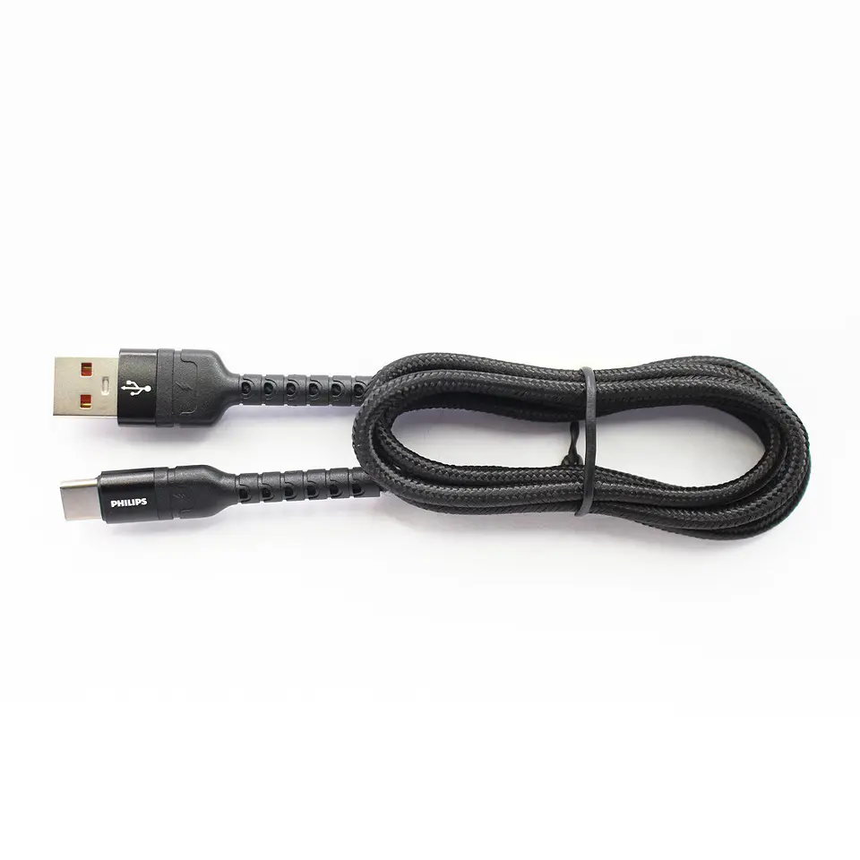 Cable USB-A a USB-C Philips DLC4041A/70 negro 1 m 6