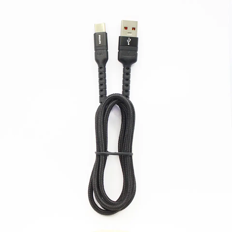 Cable USB-A a USB-C Philips DLC4041A/70 negro 1 m 7