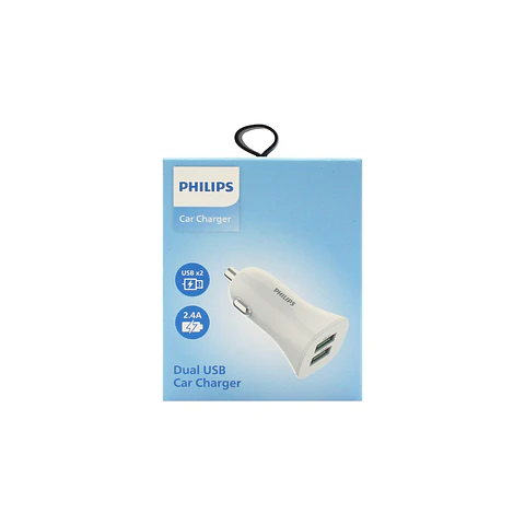 Cargador auto Philips DLP3522NW/70 blanco 2 USB-A