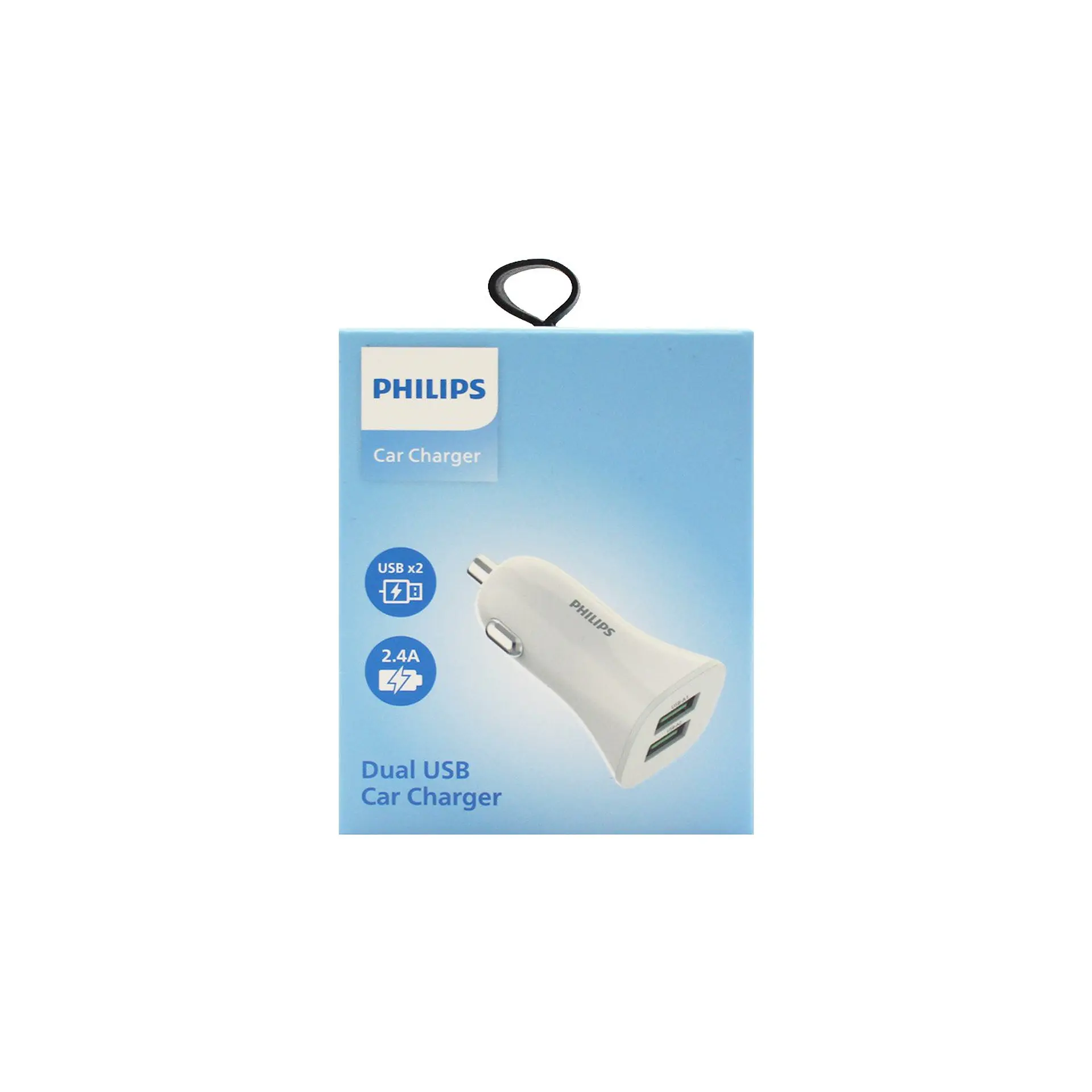 Cargador auto Philips DLP3522NW/70 blanco 2 USB-A 1