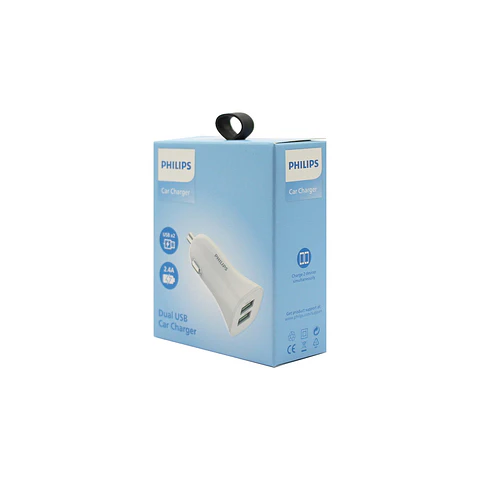 Cargador auto Philips DLP3522NW/70 blanco 2 USB-A
