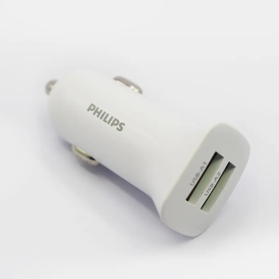 Cargador auto Philips DLP3522NW/70 blanco 2 USB-A 8