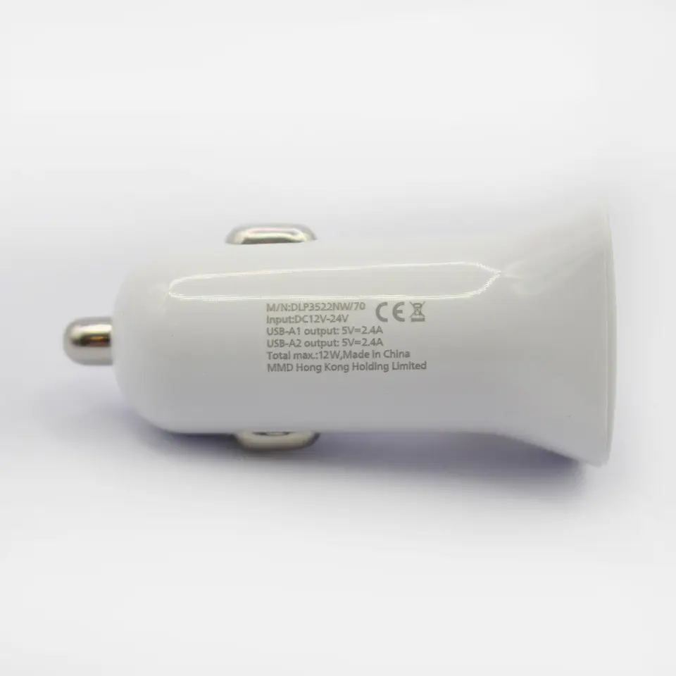 Cargador auto Philips DLP3522NW/70 blanco 2 USB-A 9