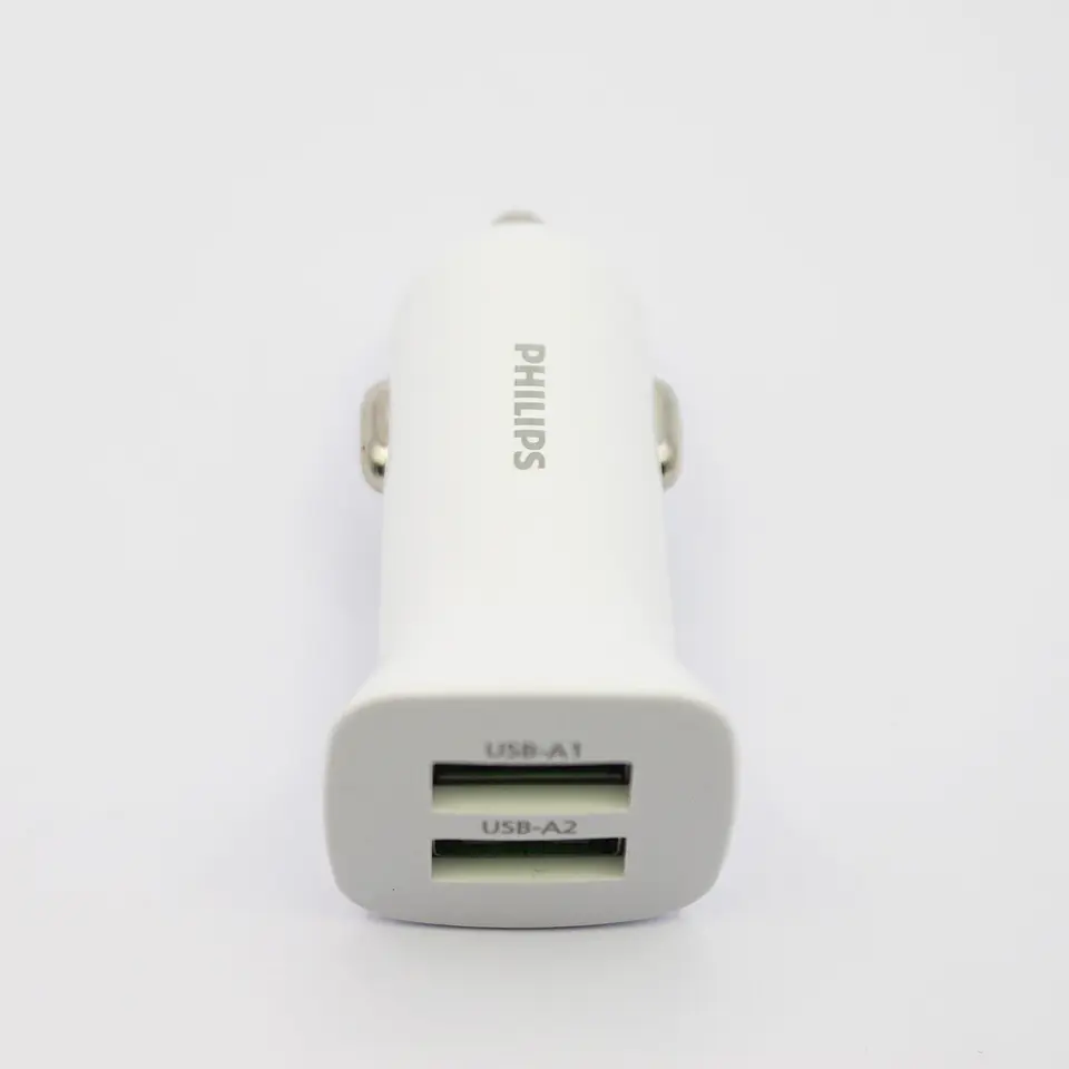 Cargador auto Philips DLP3522NW/70 blanco 2 USB-A 10
