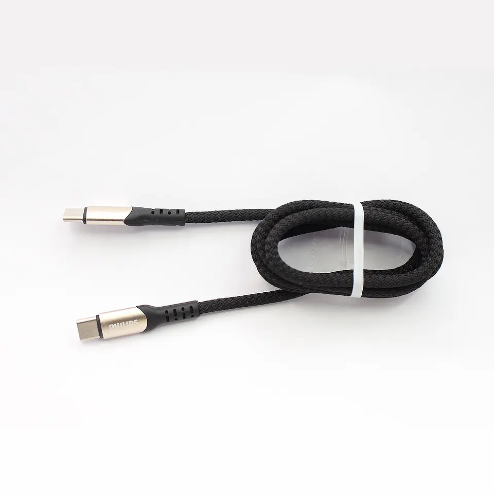 Cable USB-C a USB-C Philips DLC5001CB/70 negro 1 m 3