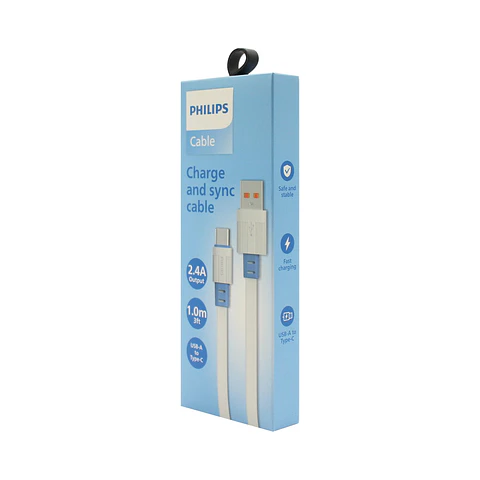 Cable Philips USB-A a USB-C 1 m DLC2342A/70