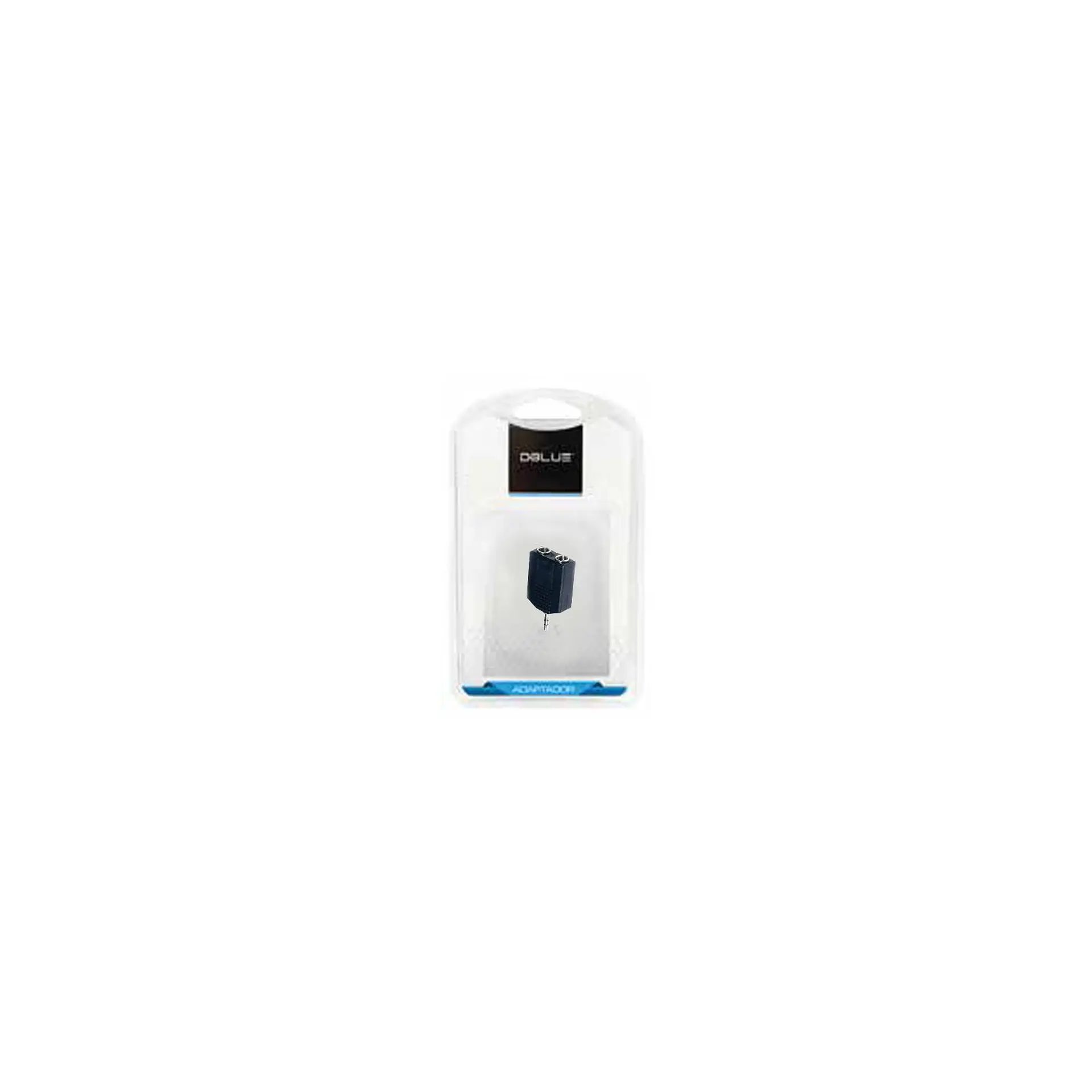 Adaptador Dblue 3.5 mm macho a 2 Jack 6.3 mm hembras 2