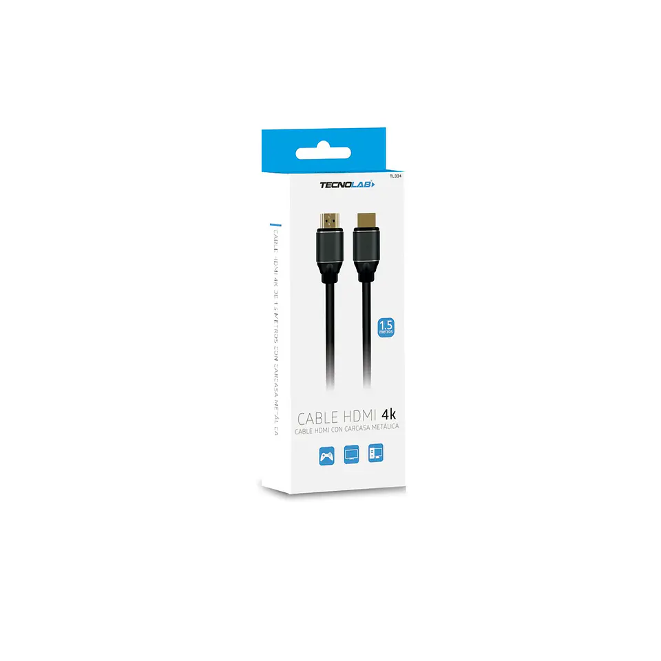 Cable HDMI Tecnolab TL334 macho a macho, 1.5 m 1