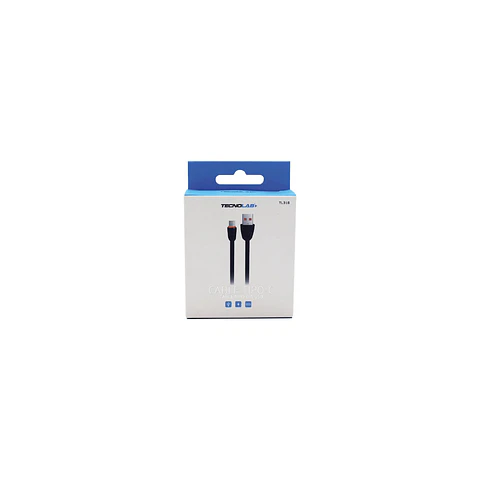 Cable Tecnolab TL316 USB-A a USB-C, 1 m, negro