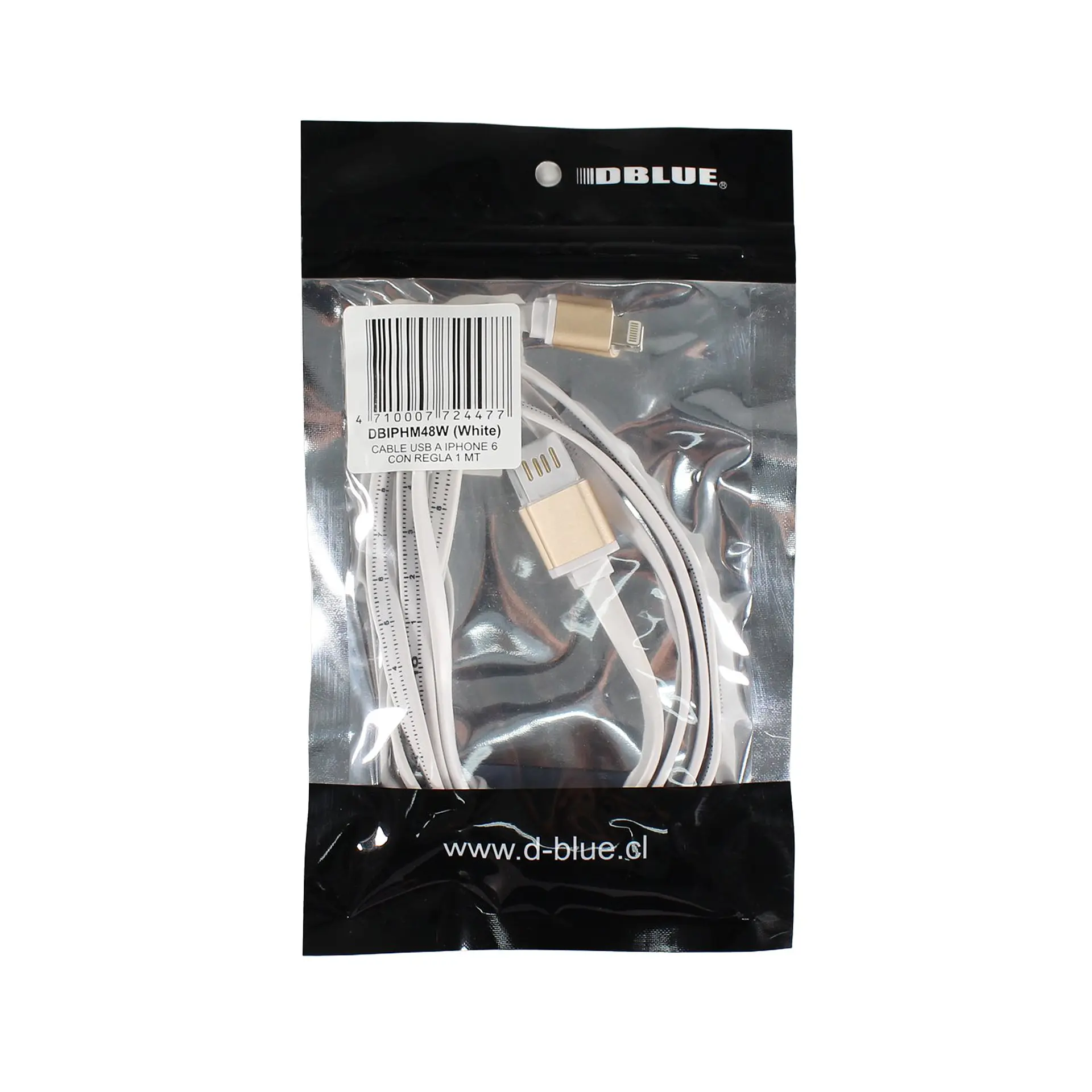 Cable Dblue DBIPHM48W USB-A a Lightning, aprox. 1 m 2