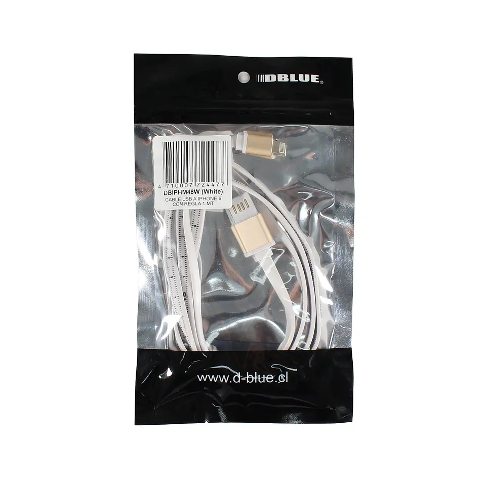 Cable Dblue DBIPHM48W USB-A a Lightning, aprox. 1 m 2