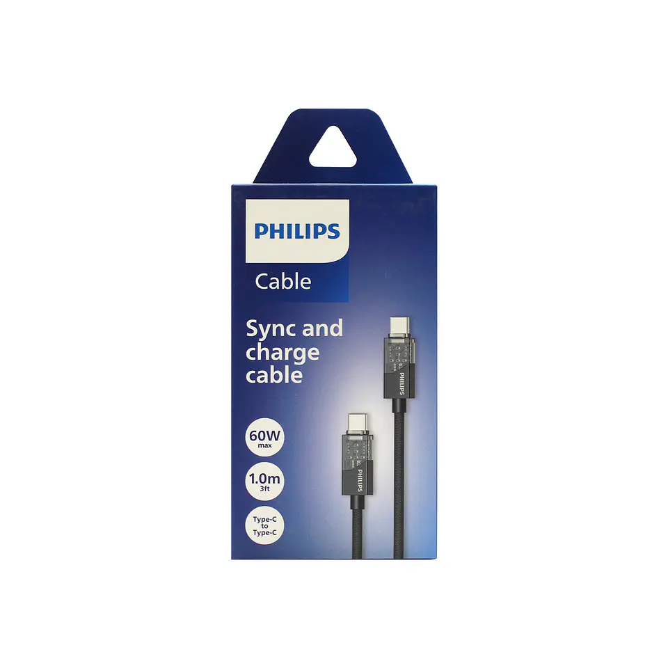 Cable Philips DLC5031CB/70 USB-C a USB-C, 1 m 3