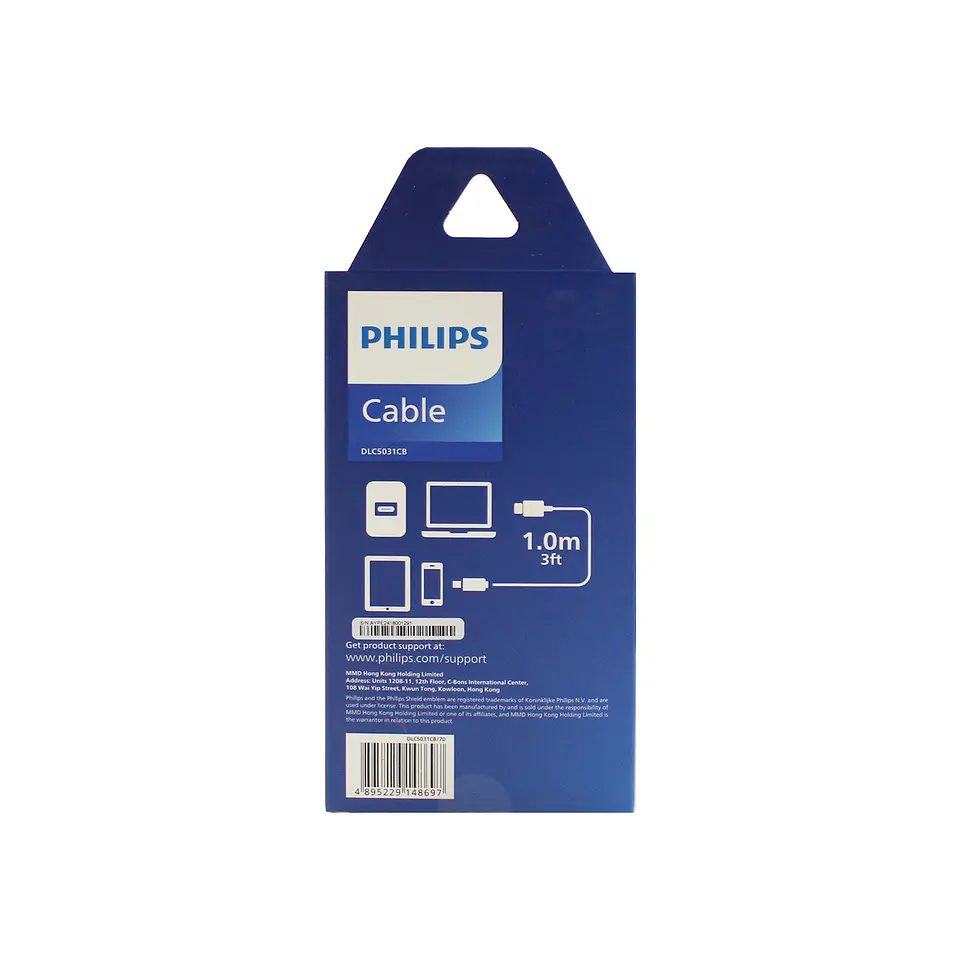Cable Philips DLC5031CB/70 USB-C a USB-C, 1 m 5