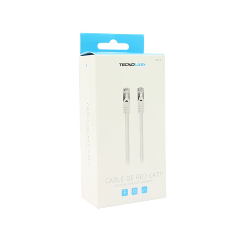 Cable de red Cat7 Tecnolab TL617, 2 m, blanco