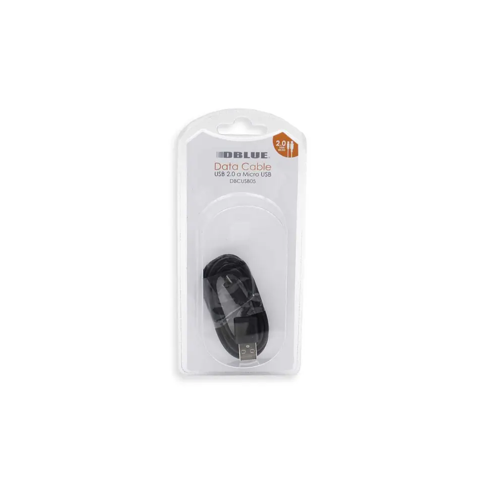 Cable Dblue DBCUSB05 USB-A a Micro USB, 1 m, negro 2