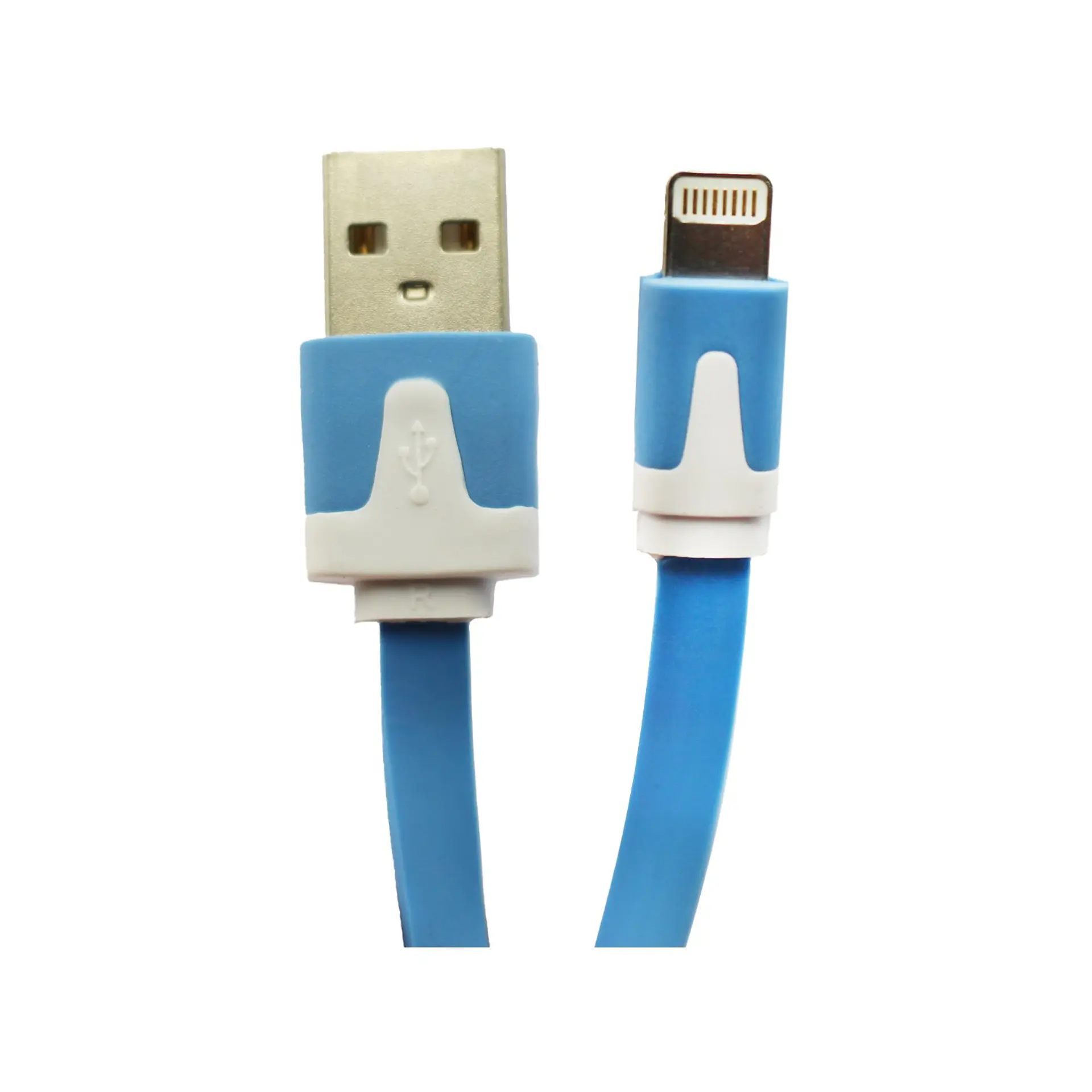 Cable plano Dblue DBIPHF12BL USB-A a Lightning, 1 m, azul 2
