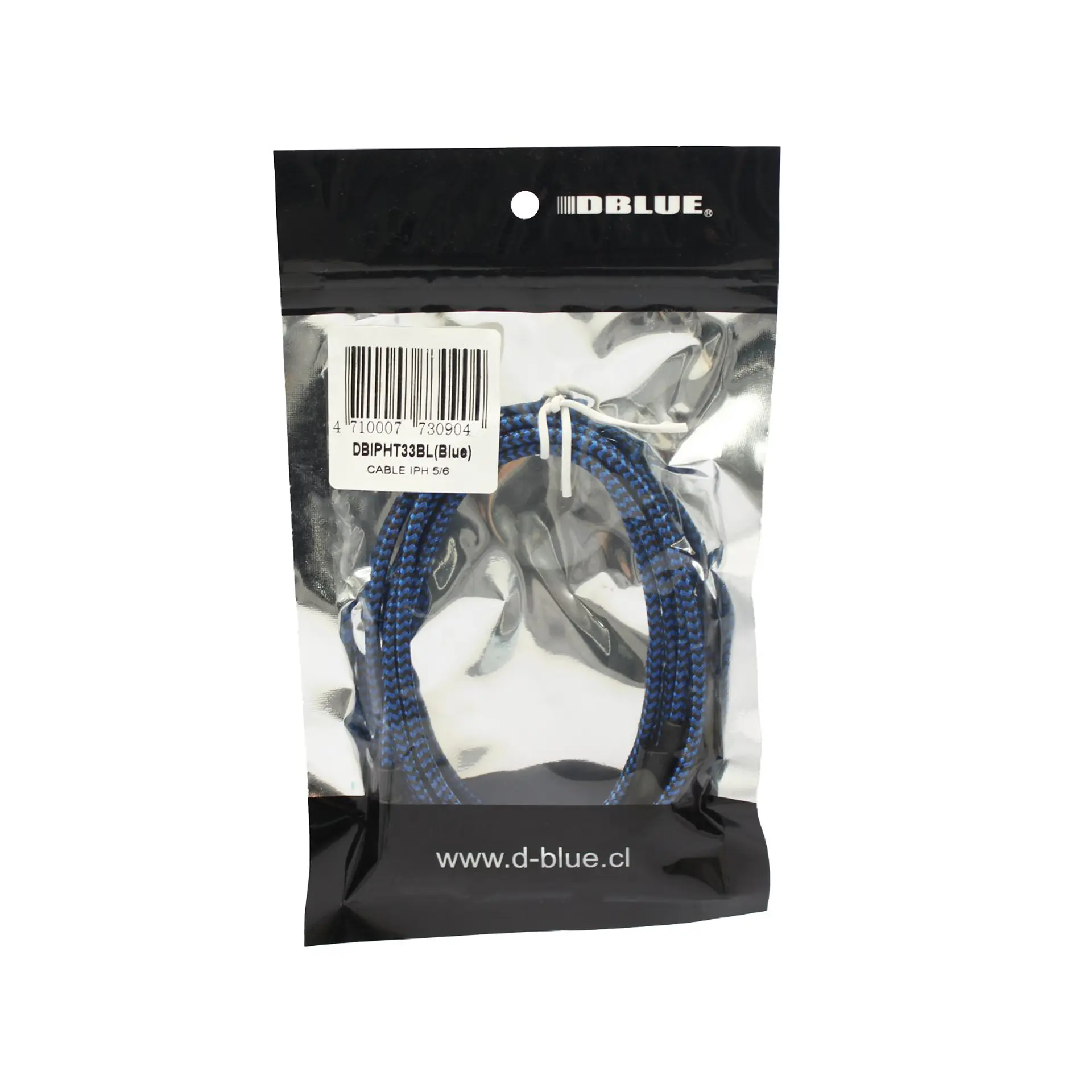 Cable Dblue DBIPHT33BL USB-A a Lightning, azul 2