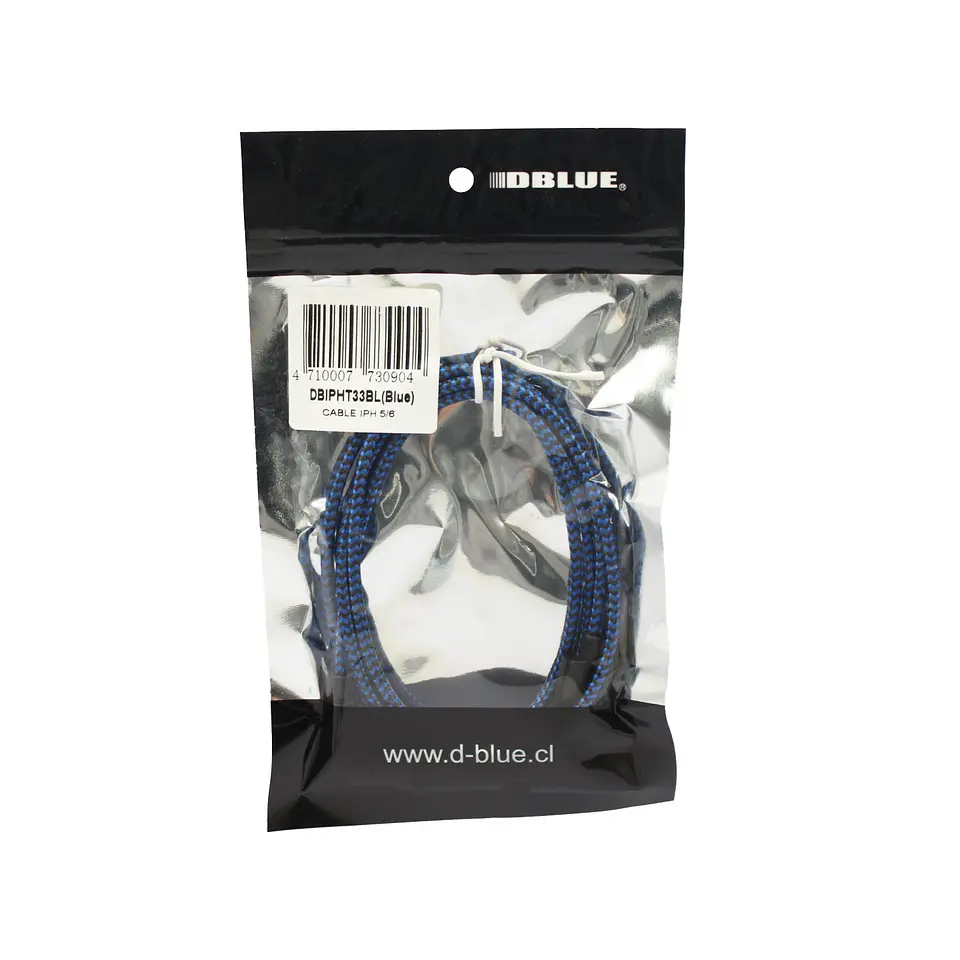 Cable Dblue DBIPHT33BL USB-A a Lightning, azul 2