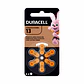 Pack 6 pilas Duracell Auditivas Numero 13 Por Mayor a Pedido - Miniatura 1