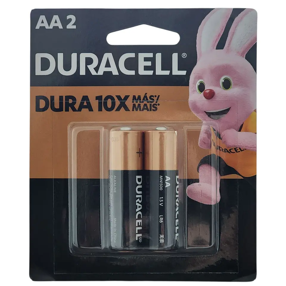 Pack 2 Pilas Alcalinas Aa Duracell Blister Por Mayor a Pedido 1