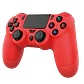 Joypad Tecnolab D-Shock para PS4 y PC Rojo - Miniatura 2