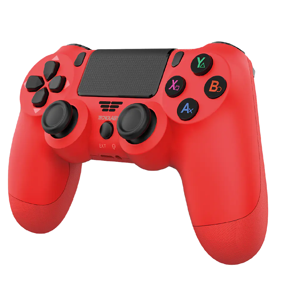 Joypad Tecnolab D-Shock para PS4 y PC Rojo 2
