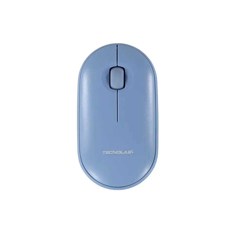 Mouse Silencioso Tecnolab Bluetooth y 2.4 GHz Azul 2