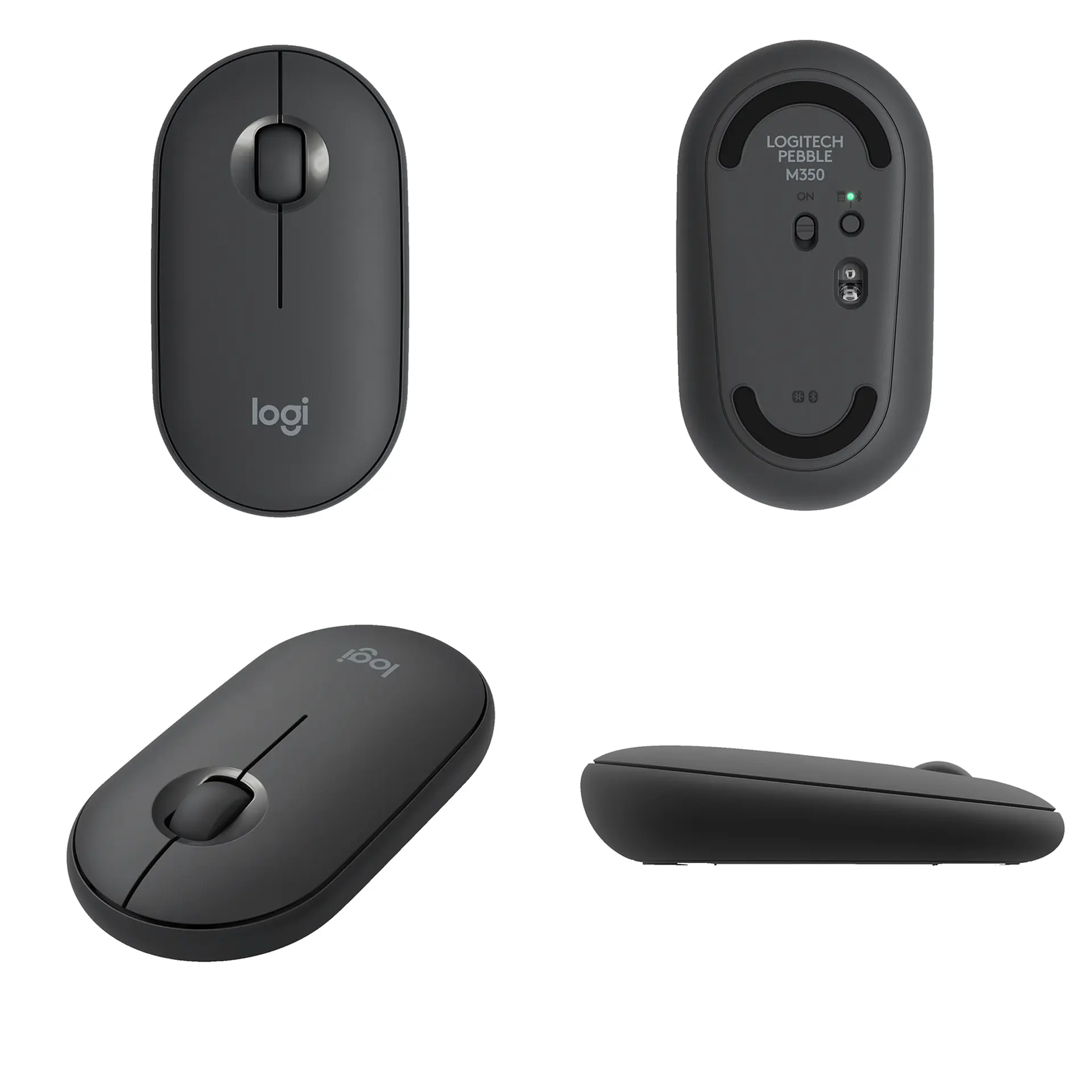 Mouse Silencioso Tecnolab Bluetooth y 2.4 GHz Negro 5