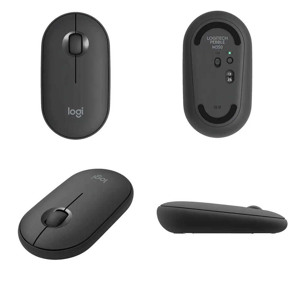 Mouse Silencioso Tecnolab Bluetooth y 2.4 GHz Negro 5