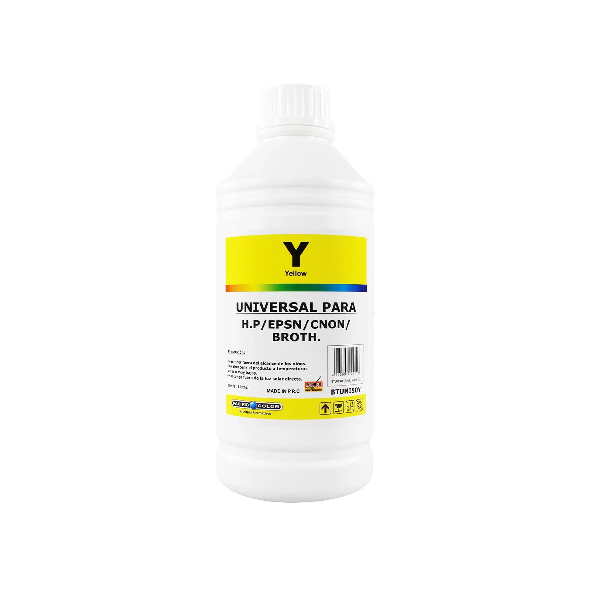 Botella de Tinta Pacific Color 1 Litro Amarillo 1