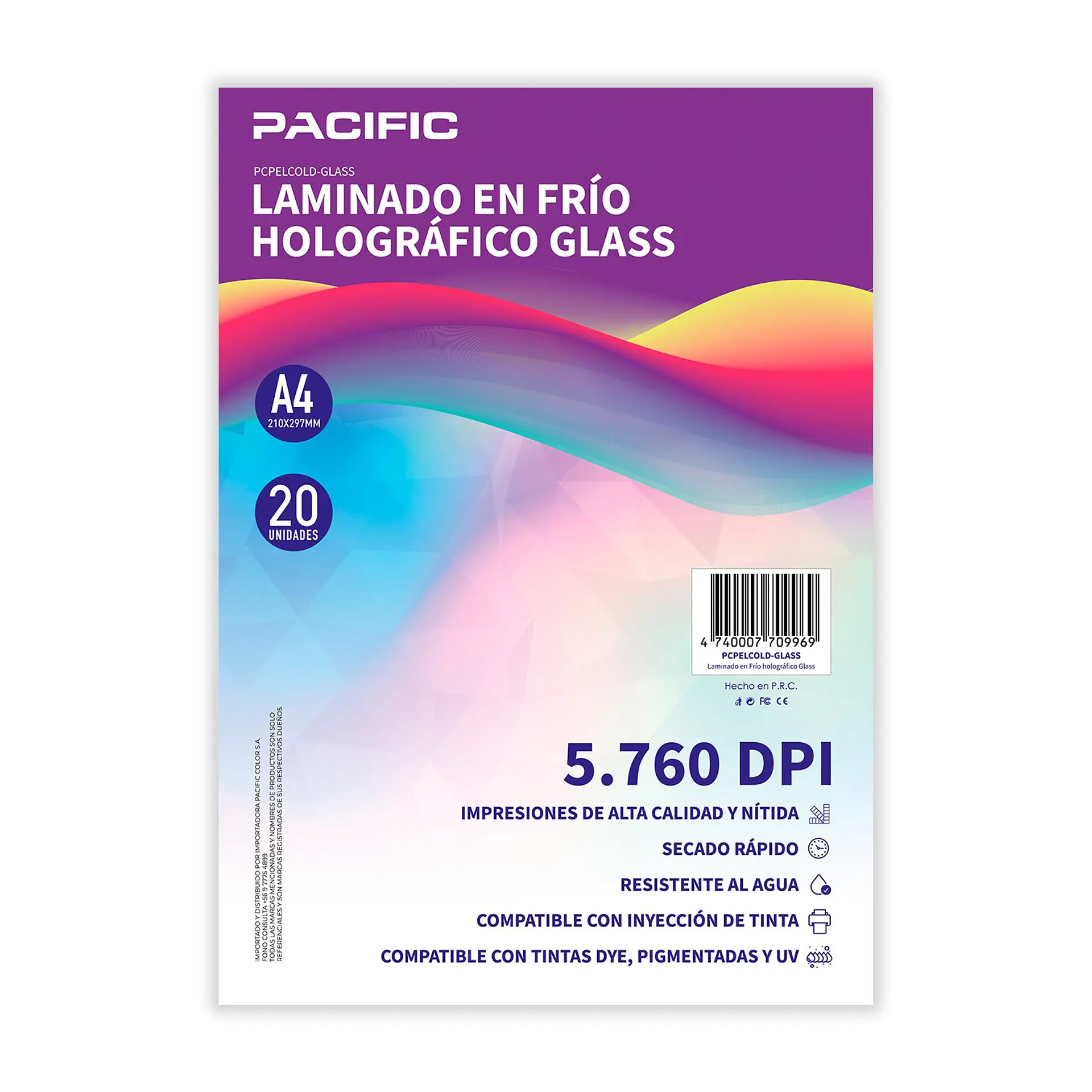 Laminado en Frío Pacific Glass A4 20 Hojas 1
