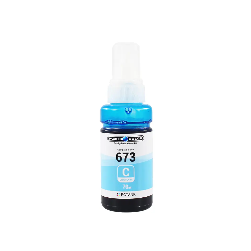 Tinta Pacific Color 673 Cian Claro 70 ml para Epson 2