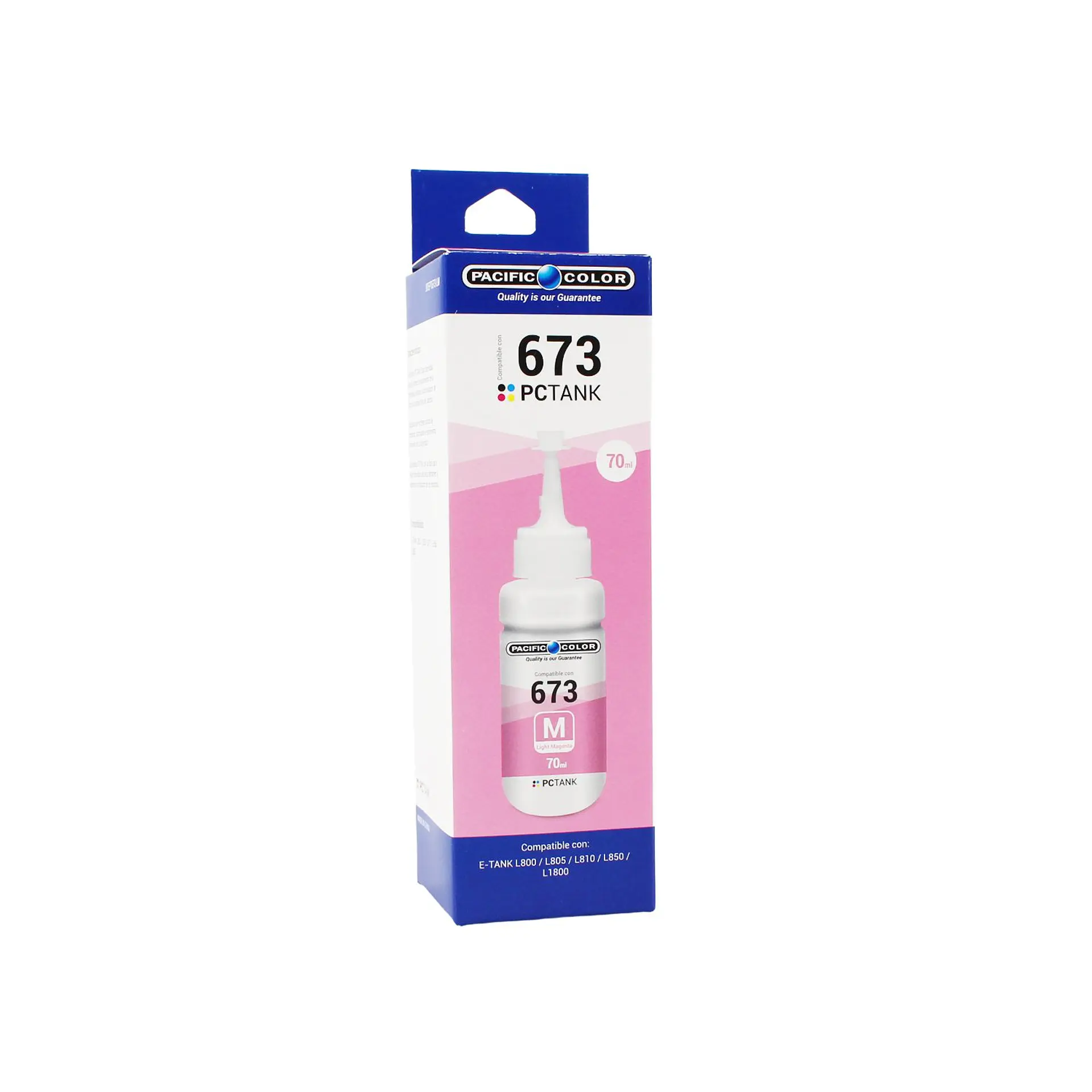Tinta Pacific Color 673 Magenta Claro 70 ml para Epson 1