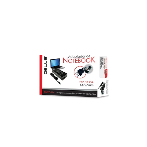 Cargador Notebook Dblue DBEKC-116 19V 3.95A